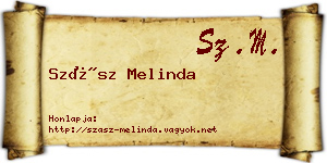 Szász Melinda névjegykártya